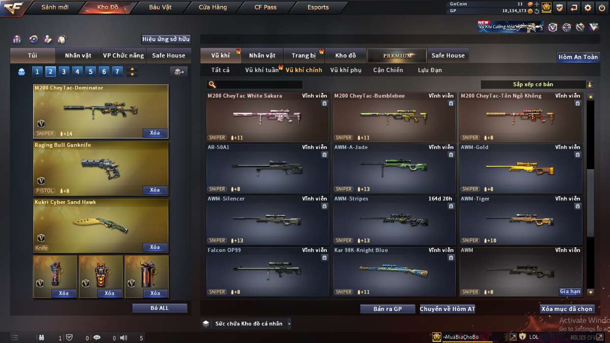 shop acc cf uy tin gia re